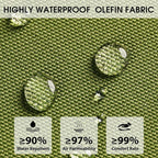 Rocking Chair Cushions with Pillow, Waterproof and Fade-Resistant Thicken - Image 3