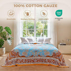LUTBM Boho Throw Blanket for Couch Sofa Chair Cotton Summer Blankets for - Image 2