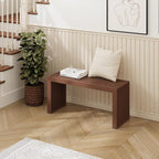 Bamboo Dining Bench, 35 inch Farmhouse Decor Indoor Kitchen Table Bench - Image 5
