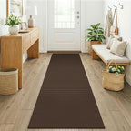 KOZYFLY Woven 2x7 Washable Kitchen Runner Rug, Non Slip Runners by KOZYFLY