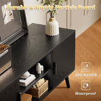 SUPERJARE TV Stand for 55 Inch TV, Entertainment Center - Image 7