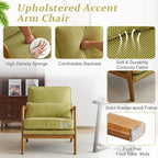 VINGLI Upgraded Premium Corduroy Accent Chairs Set of 2, Upholstered Arm Chair - Image 3
