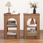 weselon End Table Set of 2, Mid-Century Modern Side Table - Image 8