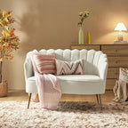 HULALA HOME Modern Velvet Loveseat Sofa - Image 7