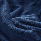 BEDELITE Fleece Blanket Soft Plush Oversized Bed Blanket Navy 120"x120" | Ultra - Image 6