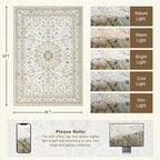 6x9 Area Rugs Living Room: Washable Vintage Rug - Image 2