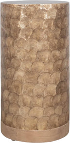 East at Main Capiz Shell Martini Table – Tea Brown Accent Table, Small - Image 3
