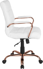 Flash Furniture Whitney Mid-Back Swivel LeatherSoft Desk Chair - Image 12