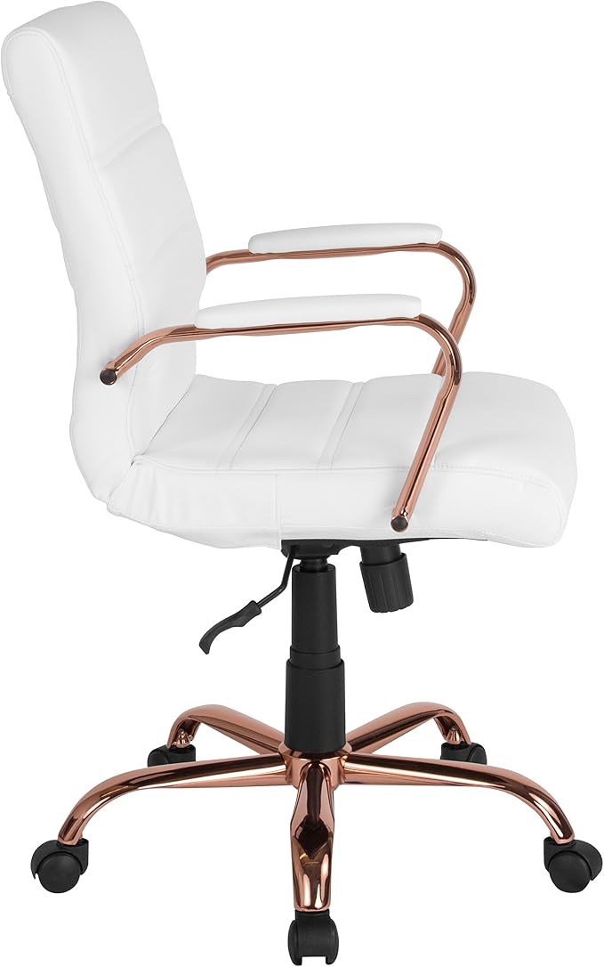Flash Furniture Whitney Mid-Back Swivel LeatherSoft Desk Chair - Image 12