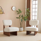GDFStudio Upholstered Armless Accent Chairs Set of 2 Modern Side Chair - Image 5
