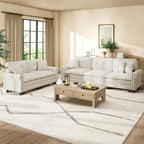 HERA'S HOUSE 2 Pieces Modular Sectional Sofa Sets, Oversized Couch Set by HERASHOUSE