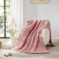 L'AGRATY Chunky Knit Throw Blanket by LAGRATY