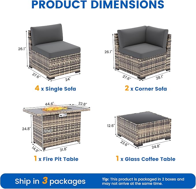 8-Piece Patio Furniture Set - Image 8