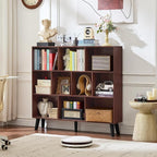 LEYAOYAO 10 Cube Bookshelf, 3 Tier Modern Wide Bookcase - Image 4