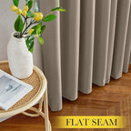 NICETOWN 100% Blackout Tan Curtains 96 inch Long, Grommet Thermal Insulated - Image 7