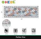 HEBE Hallway Runner Rug 2'x6', Washable Non Slip Kitchen Rug Runner | Soft Boho - Image 2