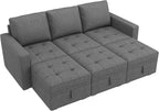 HONBAY Modular Sectional Couch Sleeper Sofa Bed - Image 6