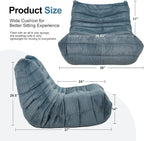 Bean Bag Chairs for Adults Giant Bean Bag Chair Memory Foam BeanBag Chair Bean - Image 2