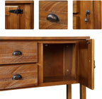 46" Solid Wood Buffet Sideboard, Farmhouse Console Table - Image 7
