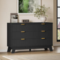 BORNOON Fluted 6 Drawer Dresser, 47.2" Wide Modern Boho Chest of Drawers by BORNOON