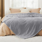 Bedsure Soft Cal Size Blanket for Bed Light Grey 102"x96" | Birthday Gifts for - Image 2