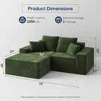 Cloud Modular Sectional Sofa, Comfy Boneless Couch - Image 3