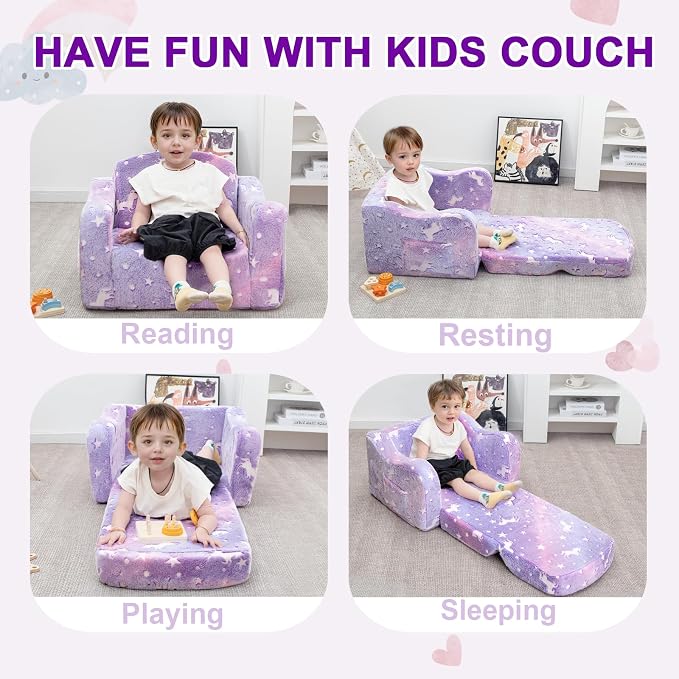 Airpanda Comfy Toddler Couch and Chair - Image 7
