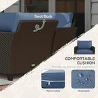 Outsunny 5 Piece Patio Furniture Set - Image 4