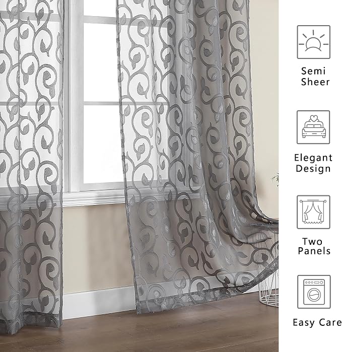 Furman Sheer Curtains 63 inch Length - Image 6