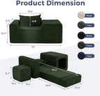 MAXYOYO Folding Sofa Couch, Convertible Floor Sofa - Image 2