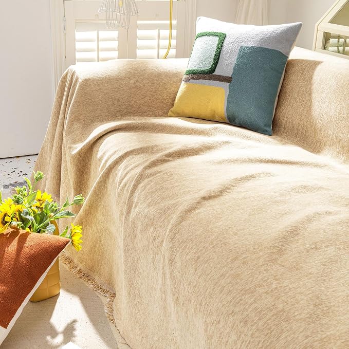 VClife Boho Chic Couch Cover, Soft Chenille Couch Covers - Image 8