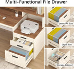 YOMILUVE 65 Inch Computer Desk - Image 5