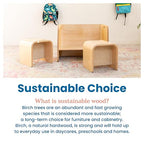 ECR4Kids Premium Bentwood Multipurpose Table and Chair Set, Kids Furniture - Image 9