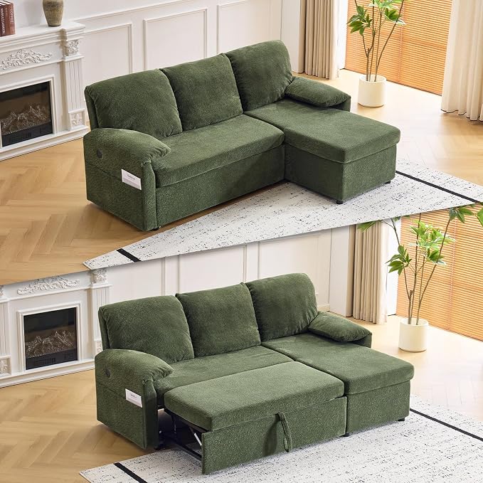 VINGLI Convertible Sofa Bed Couches by VINGLI