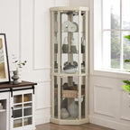 Glass Corner Display Cabinet - Image 3