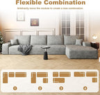 AUGOP 136" Sectional Couches for Living Room Modern Modular Sofa - Image 7
