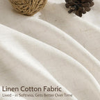 Modern Linen Curtains for Living Room 120 Inches Long Light Filtering Semi - Image 4