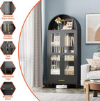Metal Arched Display Cabinet - Image 8