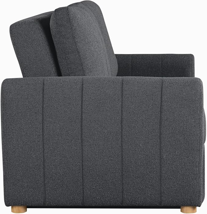 Serta Galway 66.5" Convertible Sleeper Loveseat, Full Size, Dreamcoil Comfort - Image 4