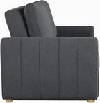 Serta Galway 66.5" Convertible Sleeper Loveseat, Full Size, Dreamcoil Comfort - Image 4