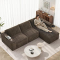 Vesgantti 114" Modular Boneless Couch, Modern 3 Seater Sectional Sofa by Vesgantti