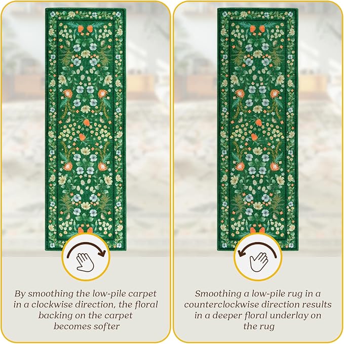 Runner Rug, 2x6 Runner Rugs Non Slip Washable - Image 2