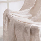 MIULEE Natural White Linen Curtains 34x48 Inch Neutral Cream Ivory 2 Panels | - Image 6