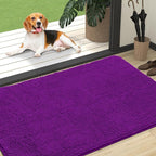 OLANLY Dog Door Mat for Muddy Paws 47x32, Super Absorbent Chenille Mud Mat | by OLANLY