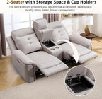 ANJ 3-Piece Faux Leather Power Recliner Sofa Set - Image 5