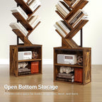 RALGEND Tree Bookshelf, 6 Tier Bookcase - Image 9