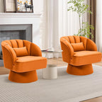 Garvee Ultra-Plush Swivel Accent Chair, 360° Barrel Lounge Chair - Image 2