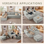 135" Cloud Sectional Couch - Image 3