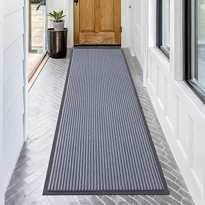 OLANLY Front Door Mat 71x23, Waterproof Heavy-Duty Indoor Outdoor Doormat | Ash by OLANLY