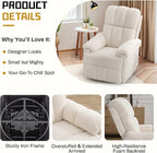 Korser Recliner Chair, Swivel Rocker Recliner Chair - Image 5